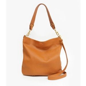 NWOT Clare V. Veronique Bag Tan Pebble Leather Crossbody